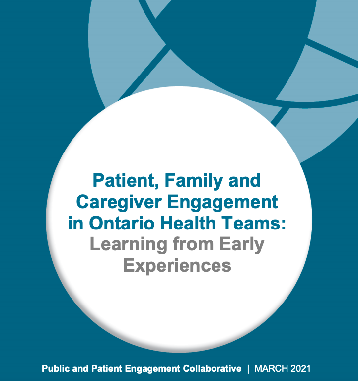 Patient Engagement Report cover page